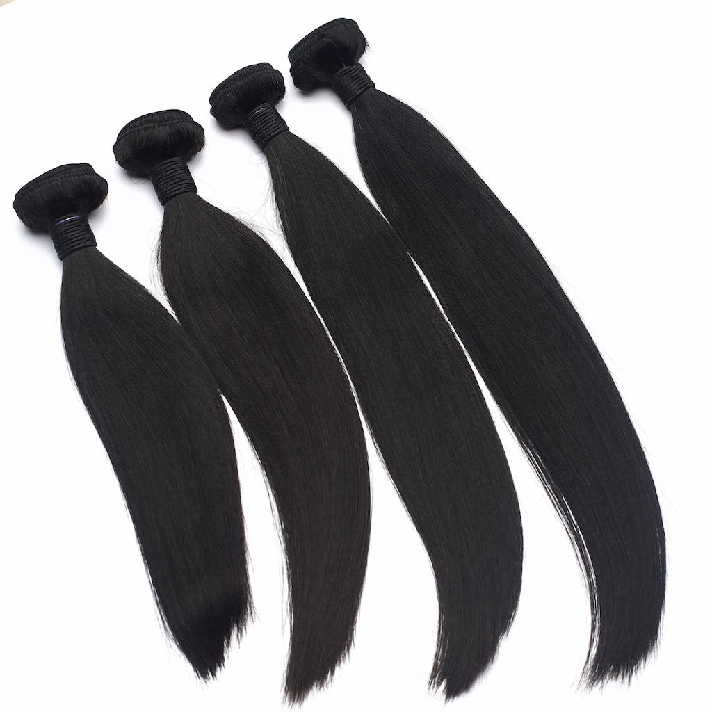 Malaysian Straight Hair 4 Bundle Deal